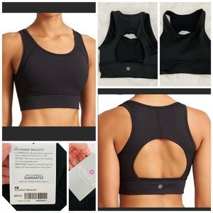 Athleta movement sports bra in black XS